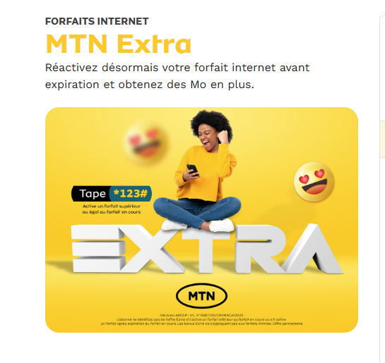 Forfait internet MTN Extra