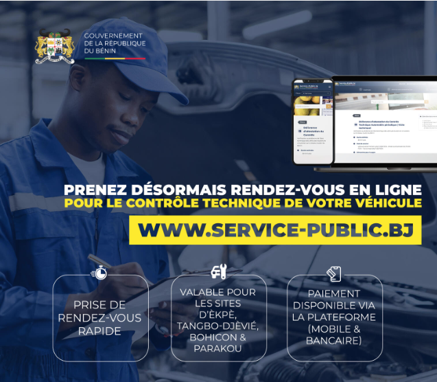 visite technique en ligne au Bénin