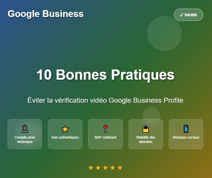 Comment éviter la vérification vidéo Google Business Profile : 10 stratégies efficaces