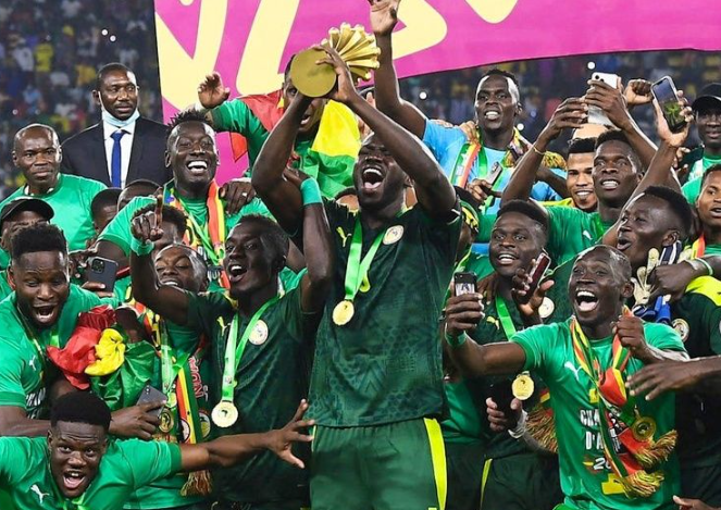 Sénégal avec la coupe d'Afrique